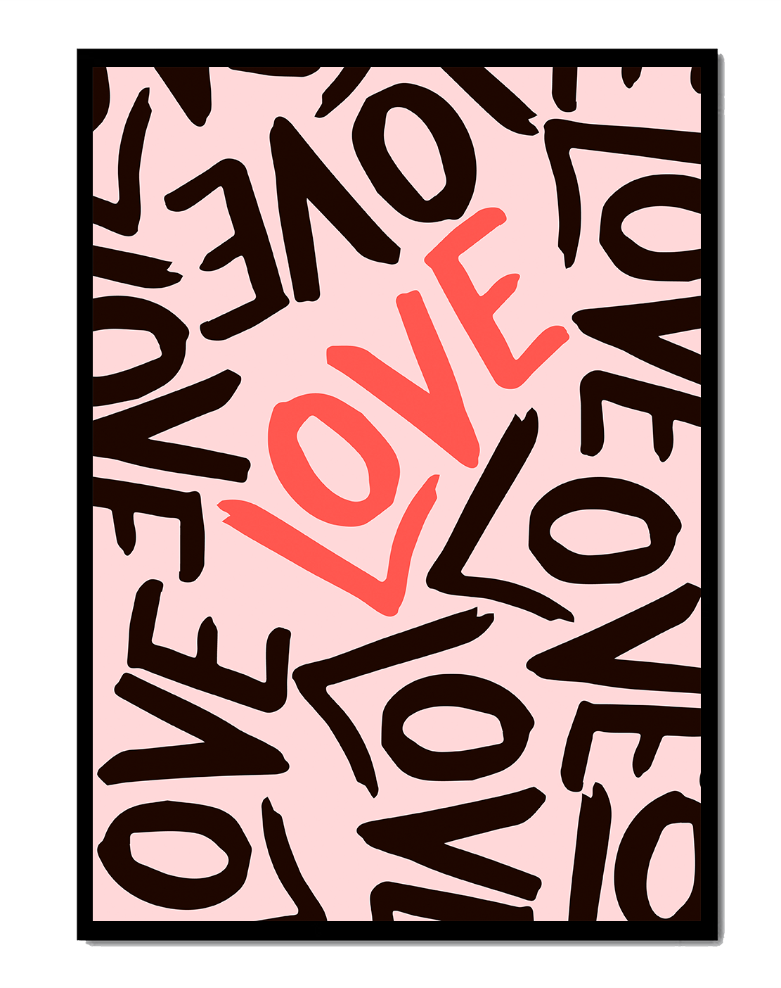 Dynamic Typography Art with Love Theme - Mi tienda