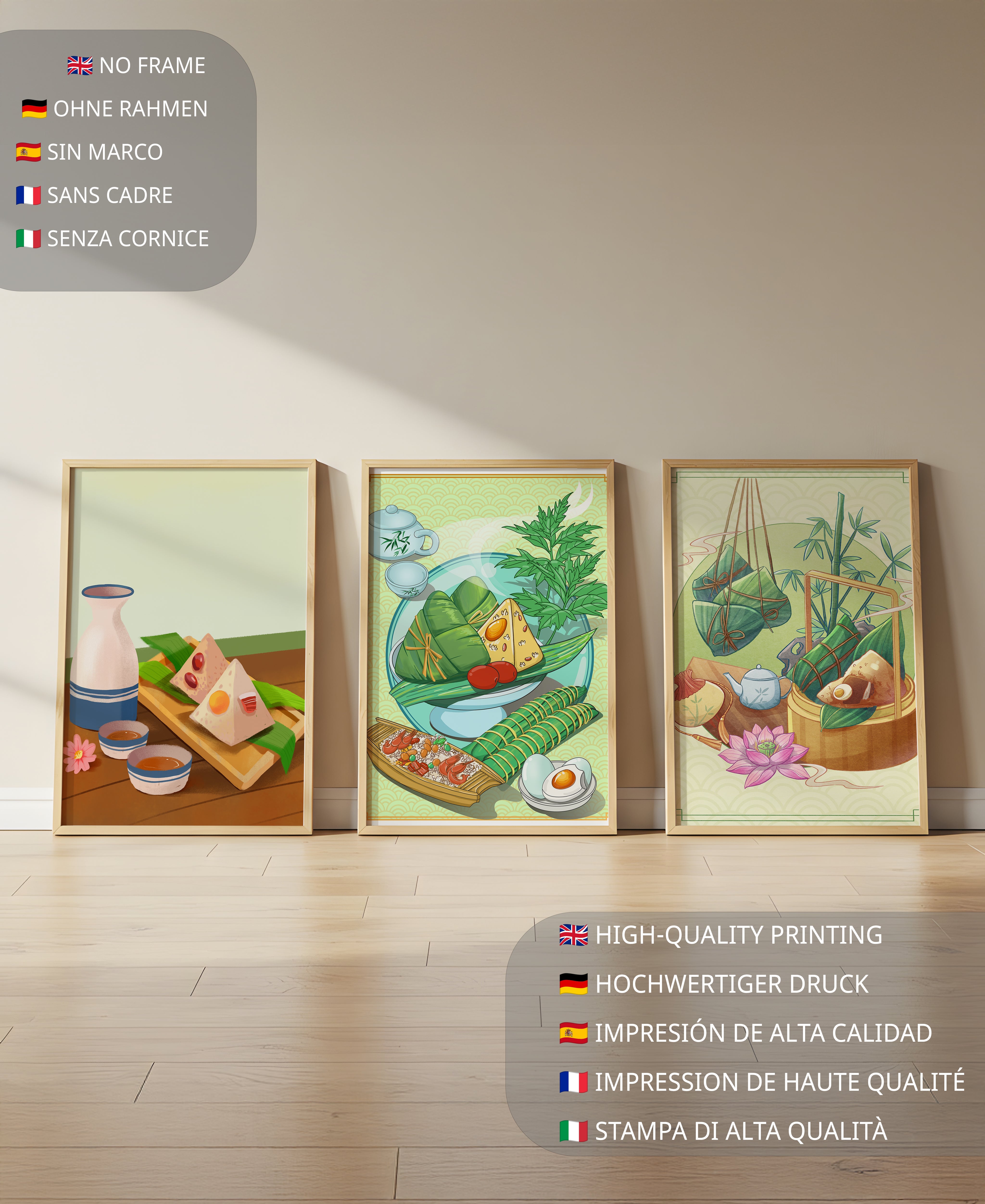 Piezas De Arte Inspiradas En La Comida Asiática