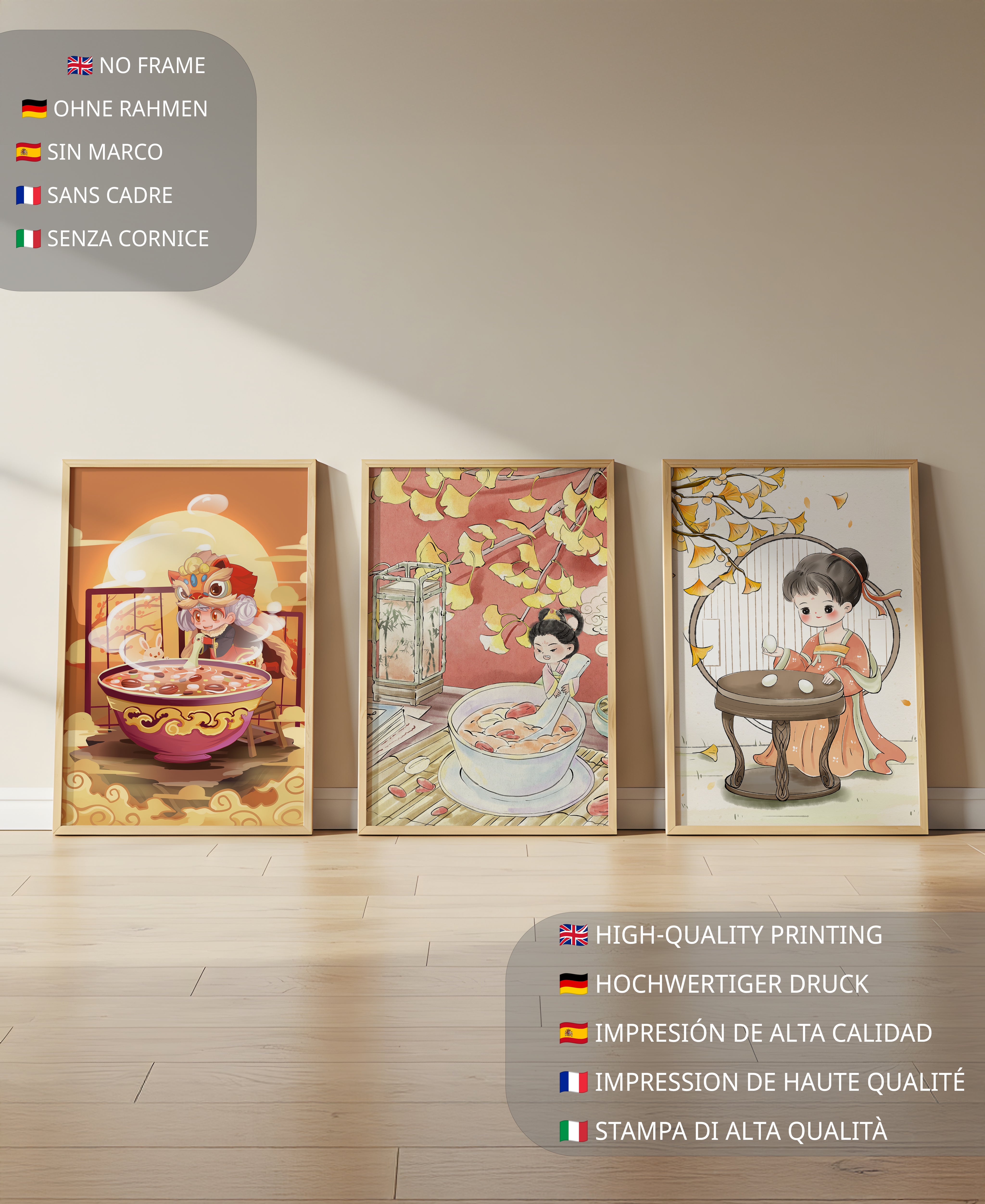 Ilustraciones Animadas de Niños en Ambientes Cálidos y Enmarcados