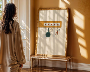 Kitchen Utensils Hanging on a Wall with Heart Hooks - Mi tienda