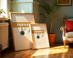 Kitchen Utensils Hanging on a Wall with Heart Hooks - Mi tienda