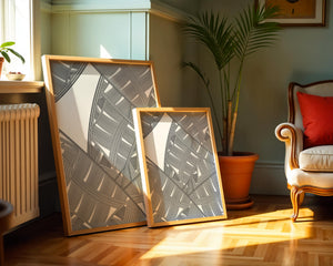 Detailed Abstract Geometric Pattern with Interwoven Stripes - Mi tienda