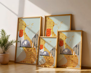 Elegant Dining Setting with Red Wine Glass and Gold Accents - Mi tienda