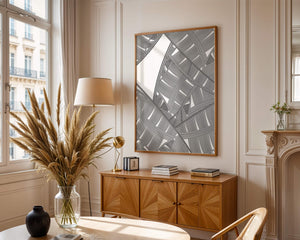 Detailed Abstract Geometric Pattern with Interwoven Stripes - Mi tienda