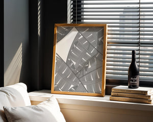 Detailed Abstract Geometric Pattern with Interwoven Stripes - Mi tienda