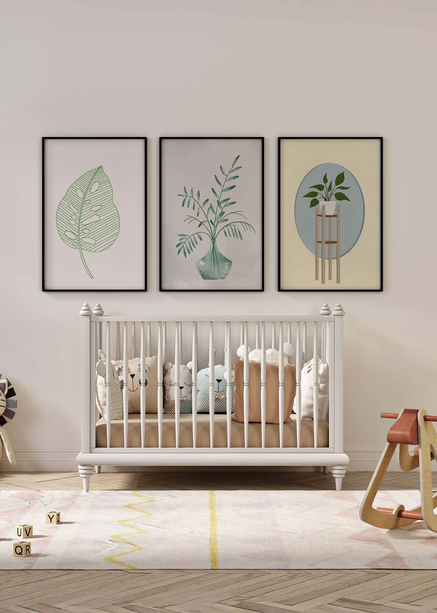 Imágenes Florales en Marcos de Madera sin Marco