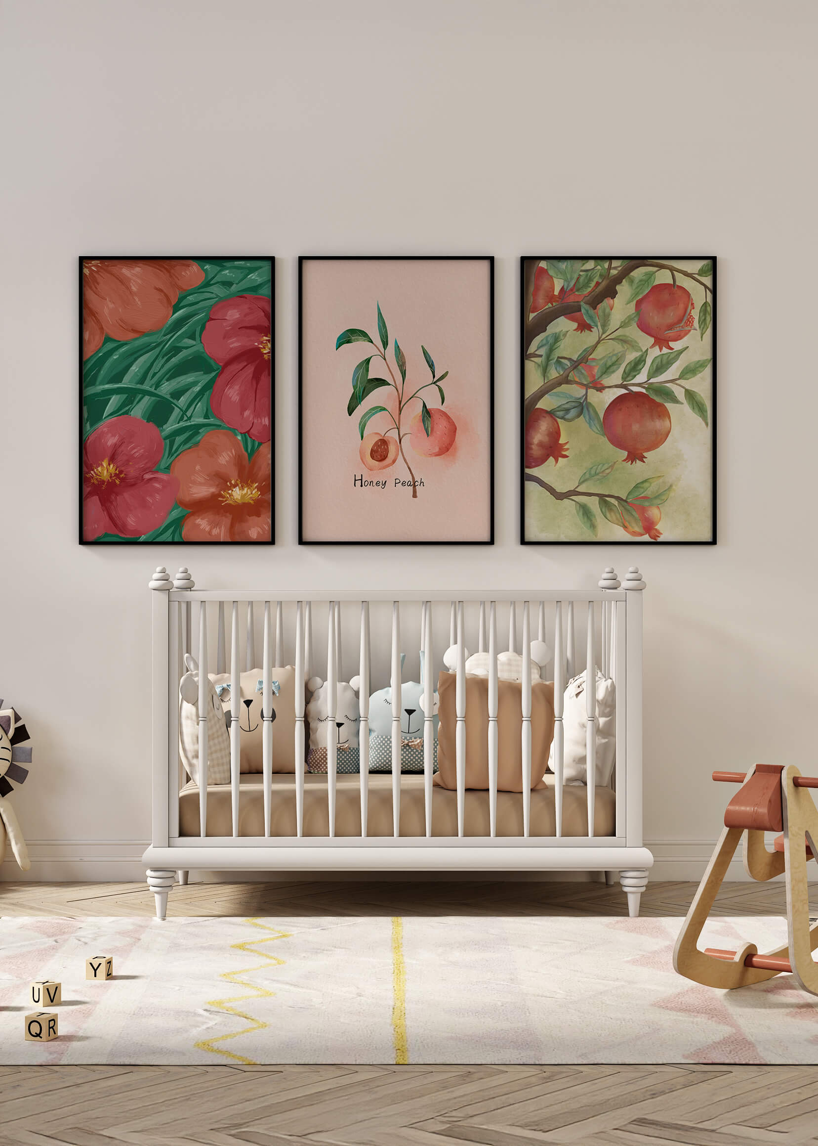 Arte de Estilo Botánico para Decoración de Interiores