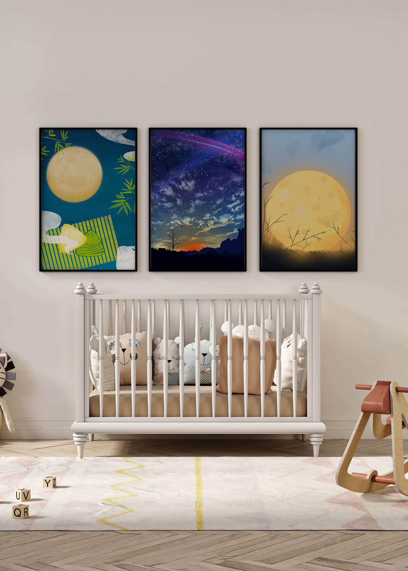 Escenas de Paisajes Nocturnos en Impresiones de Alta Calidad