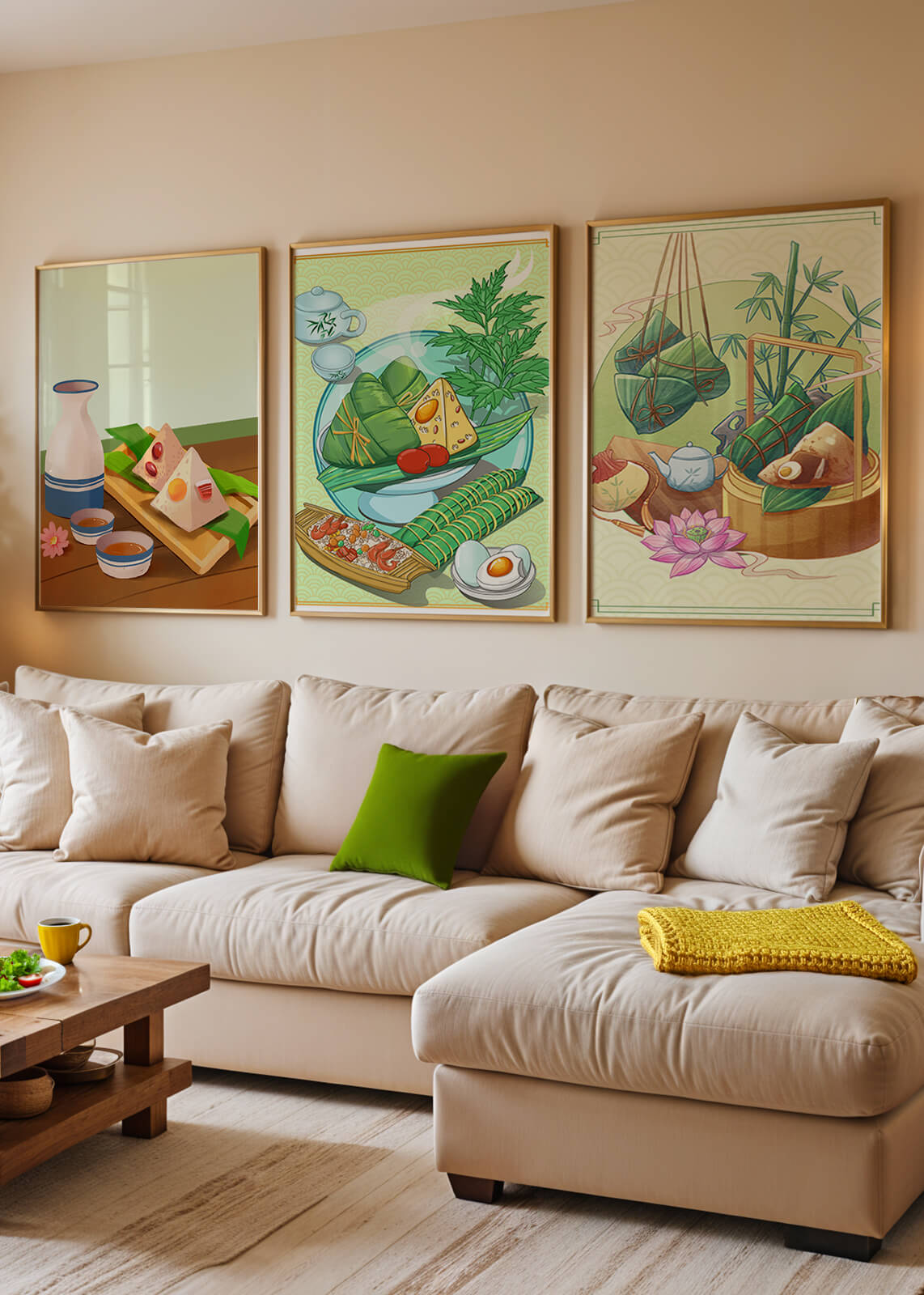 Piezas De Arte Inspiradas En La Comida Asiática