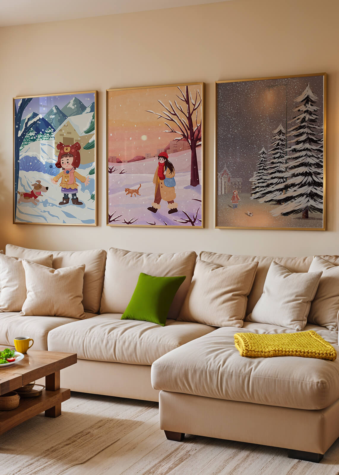 Tableaux d'hiver pour la décoration intérieure