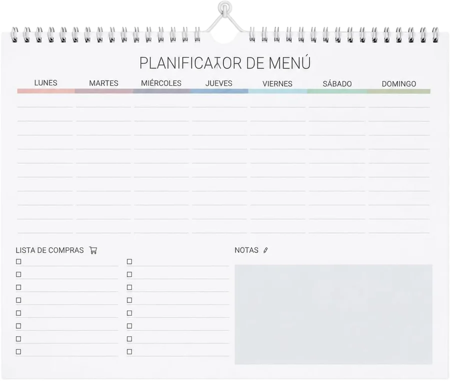 Weekly menu pad A4, 52 sheets
