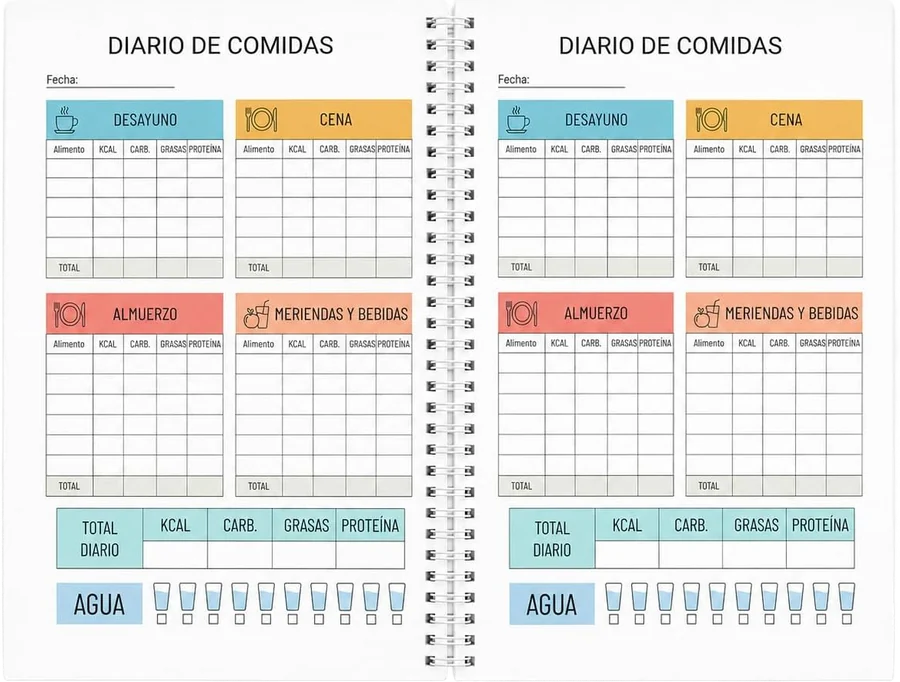 Weekly menu wall planner A4