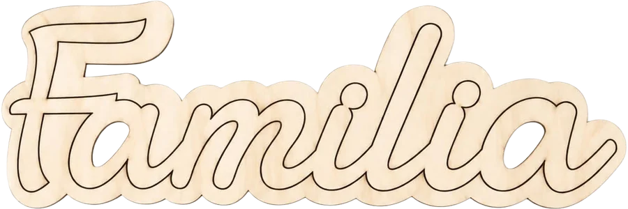 Wooden sign «Familia»
