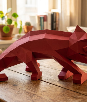 Chameleon Paper Sculpture - 34cm Large Lizard Decor - Low Poly Geometric Animal - 3D Papercraft Art - Modern Office Desk Decor - Reptile Gift - Mi tienda