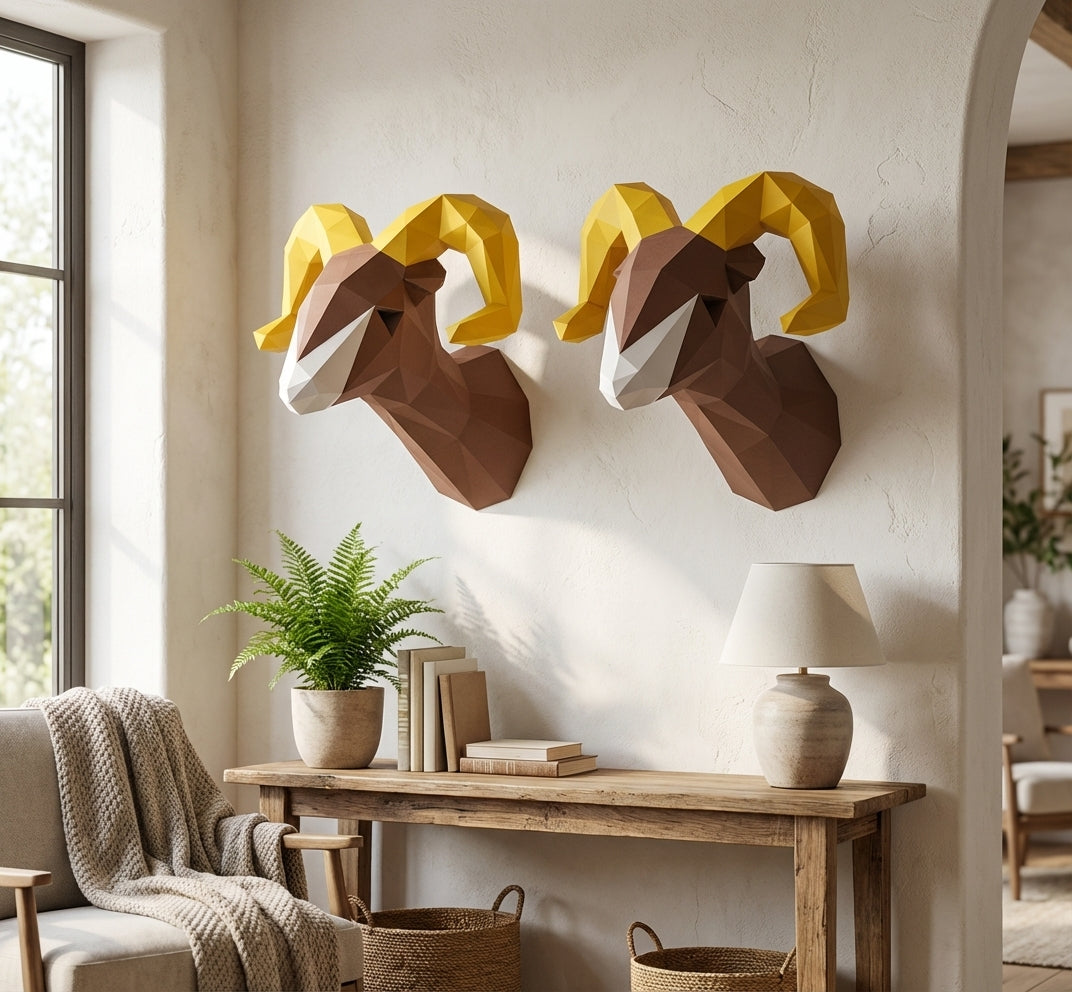 Astronauta pequeño en cohete 3D, figura de papel poligonal para manualidades, 42x32x11 – Manualidad DIY, escultura geométrica moderna para decoración de pared