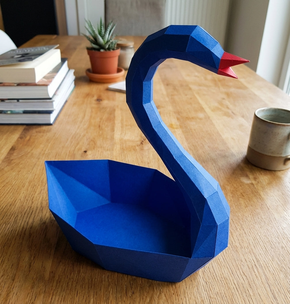 Ciervo pequeño 3D, figura de papel poligonal para ensamblar 42x32x11 – Manualidad DIY, ciervo de cartón escultórico para decoración de pared moderna