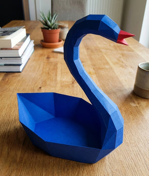 Ciervo pequeño 3D, figura de papel poligonal para ensamblar 42x32x11 – Manualidad DIY, ciervo de cartón escultórico para decoración de pared moderna