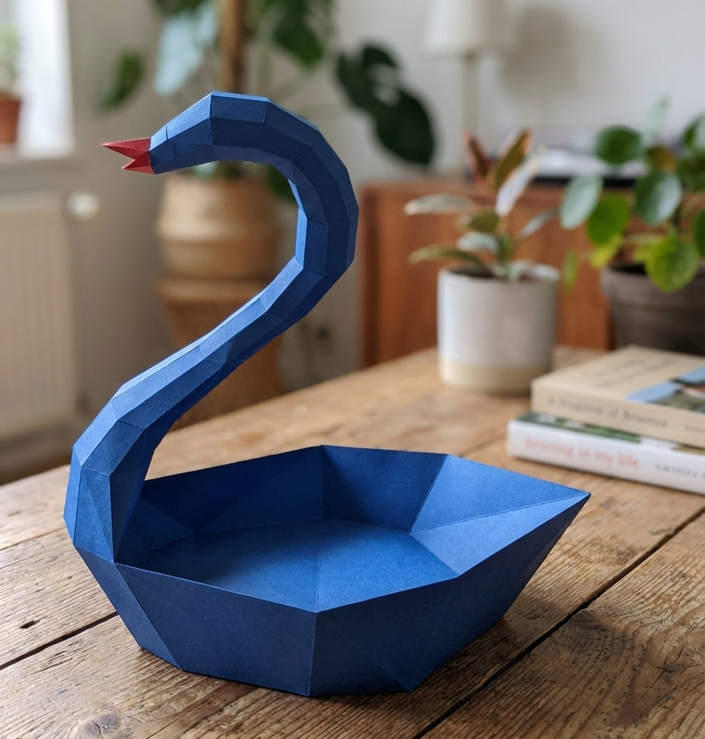 Ciervo pequeño 3D, figura de papel poligonal para ensamblar 42x32x11 – Manualidad DIY, ciervo de cartón escultórico para decoración de pared moderna