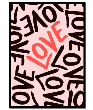 Dynamic Typography Art with Love Theme - Mi tienda