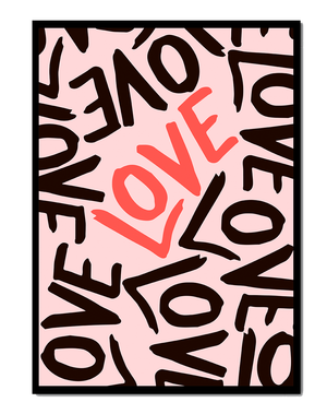 Dynamic Typography Art with Love Theme - Mi tienda