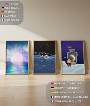 Impressions artistiques de paysages oniriques et fantastiques