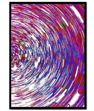 Dynamisches Spiralmuster mit lebendigen Farben