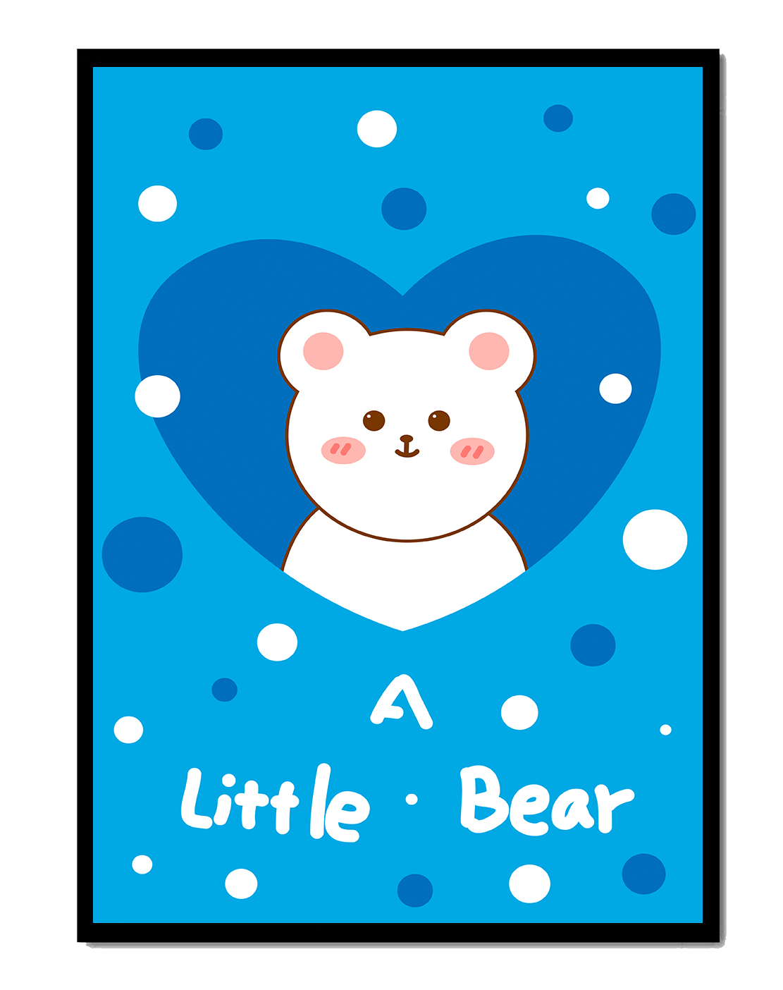 Adorable children's room decor featuring a cute bear design