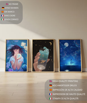 Art moderne en impressions de haute qualité sans cadre