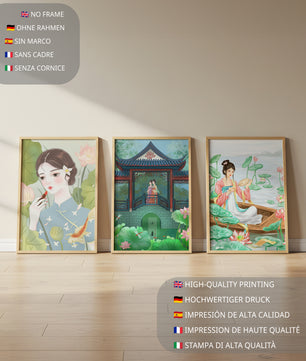 Exhibición de Tres Ilustraciones con Temática Oriental