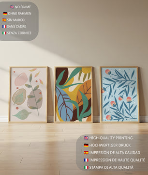 Ensemble d'art abstrait avec impression de haute qualité