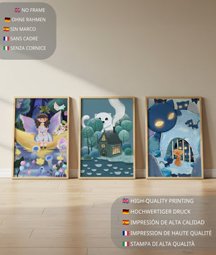 Imágenes de fantasía infantil con personajes de cuentos de hadas