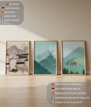 Imágenes de Paisajes Naturales Minimalistas en Interiores Modernos