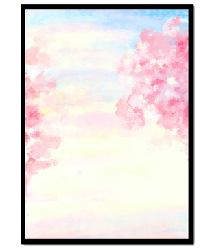 Flores de cerezo en un cielo primaveral