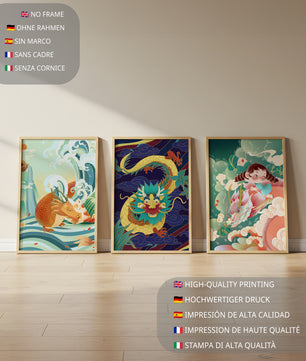 Imágenes Artísticas de Dragones y Fantasía en Marcos
