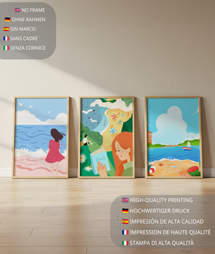 Décorations artistiques à thème plage pour intérieurs modernes