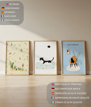 Impresiones Artísticas de Gatos en Diseño Moderno