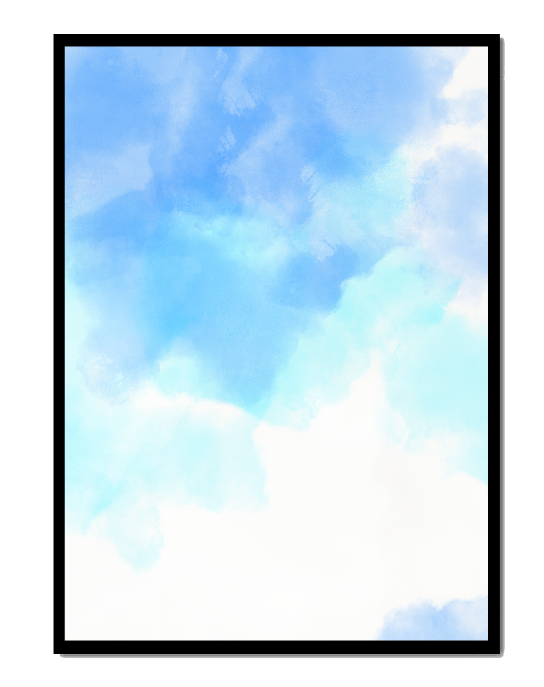 Serene Blue Sky with Soft Clouds