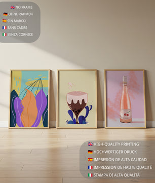 Images colorées et modernes en exposition