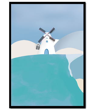 Windmill On A Sunny Hilltop