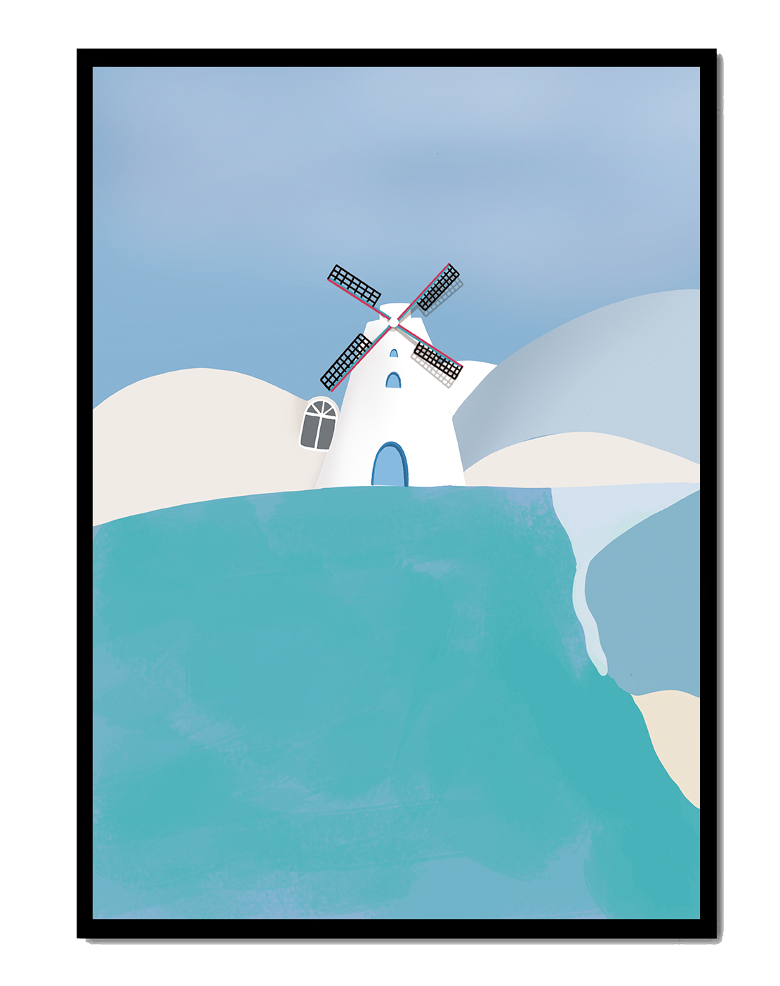 Windmill On A Sunny Hilltop
