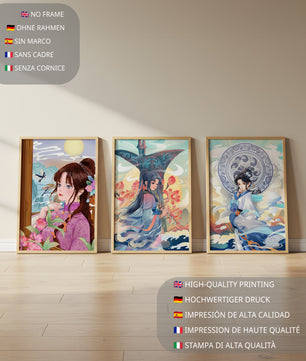 Art oriental dans les intérieurs modernes avec impression de haute qualité