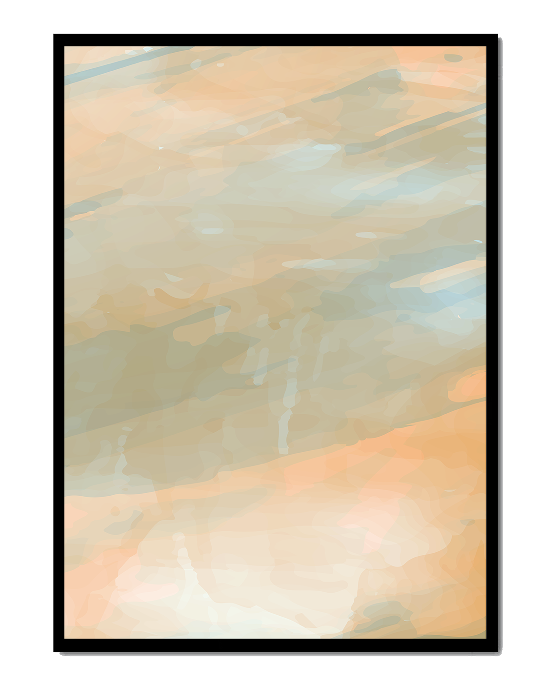 Abstract Pastel Tones with Brushstroke Patterns
