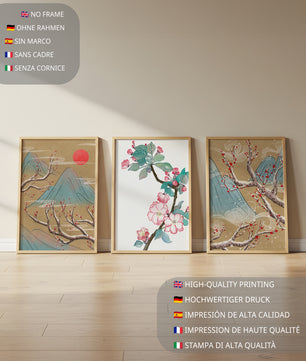 Blumige und landschaftliche Aquarellkunst