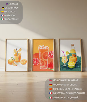 Peintures Modernes de Boissons Rafraîchissantes