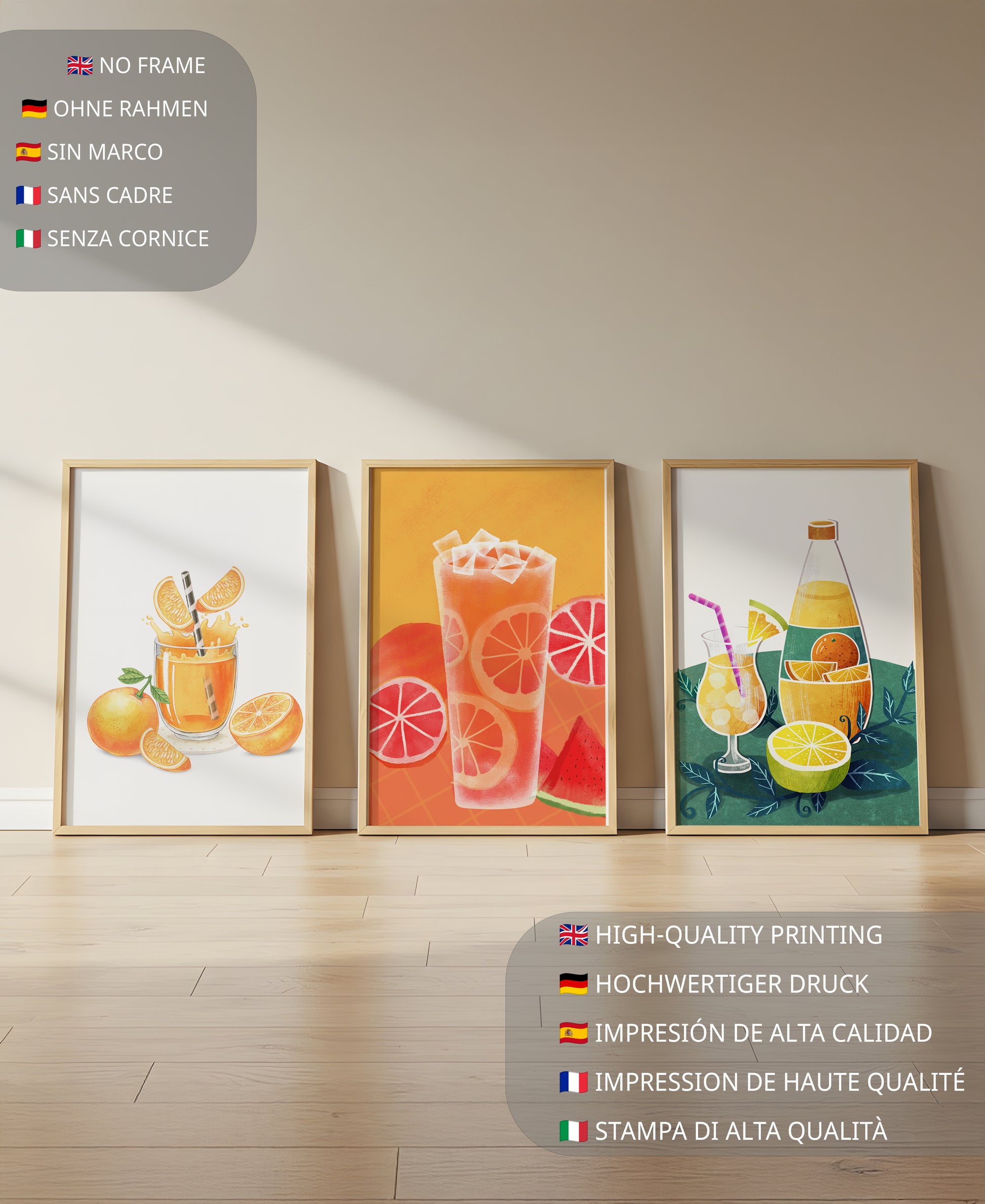 Pinturas Modernas de Bebidas Refrescantes