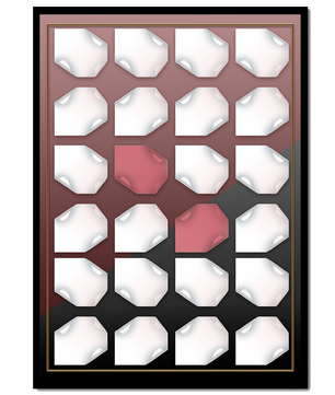 Contemporary Geometric Design with Red and White Sheets