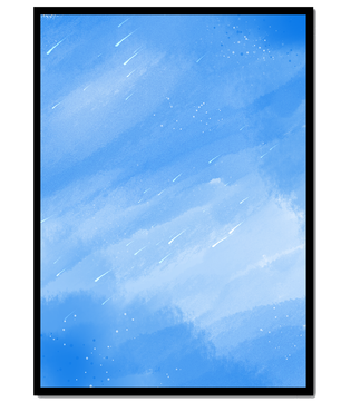 Fondo acuarela azul calmado con rayas y puntos de luz