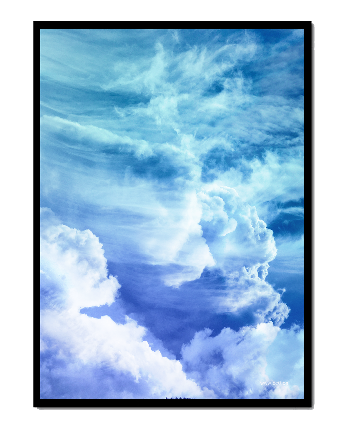 Beautiful Blue Sky with Majestic Clouds