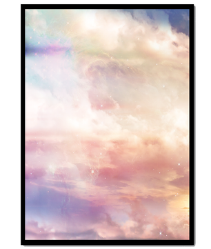 Dreamy Pastel Sky with Soft Clouds and Subtle Glow