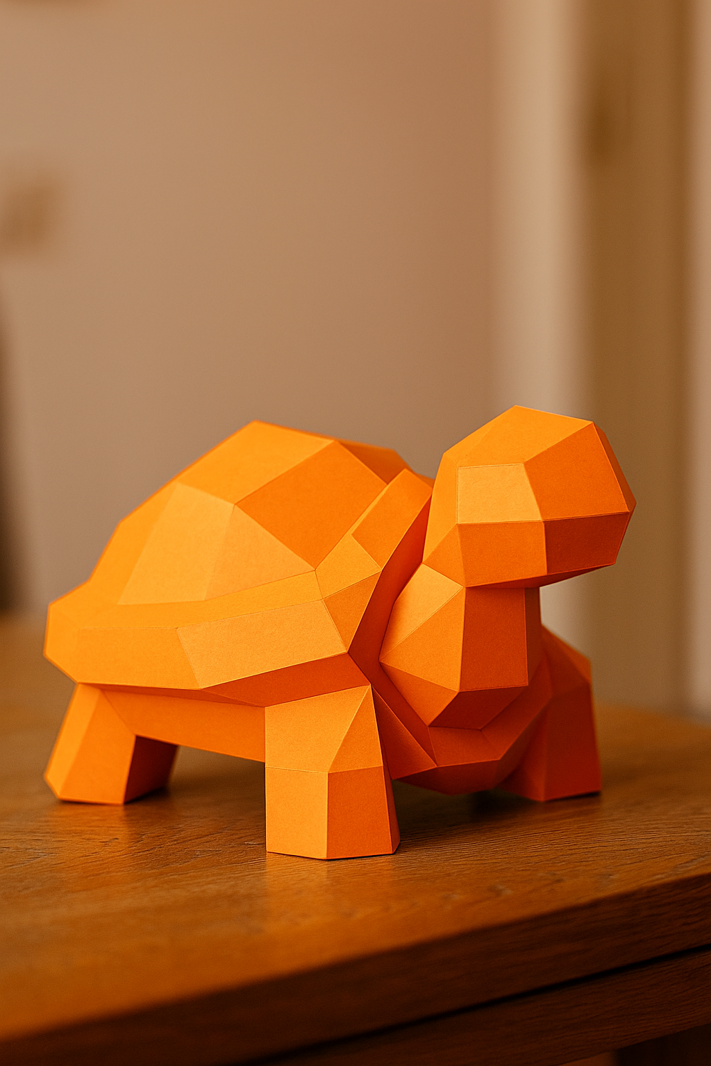 Figura constructor tortuga poligonal de papel, manualidad 3D para montar  21x20x30 — PaperCraft DIY, figura de cartón para decoración del hogar